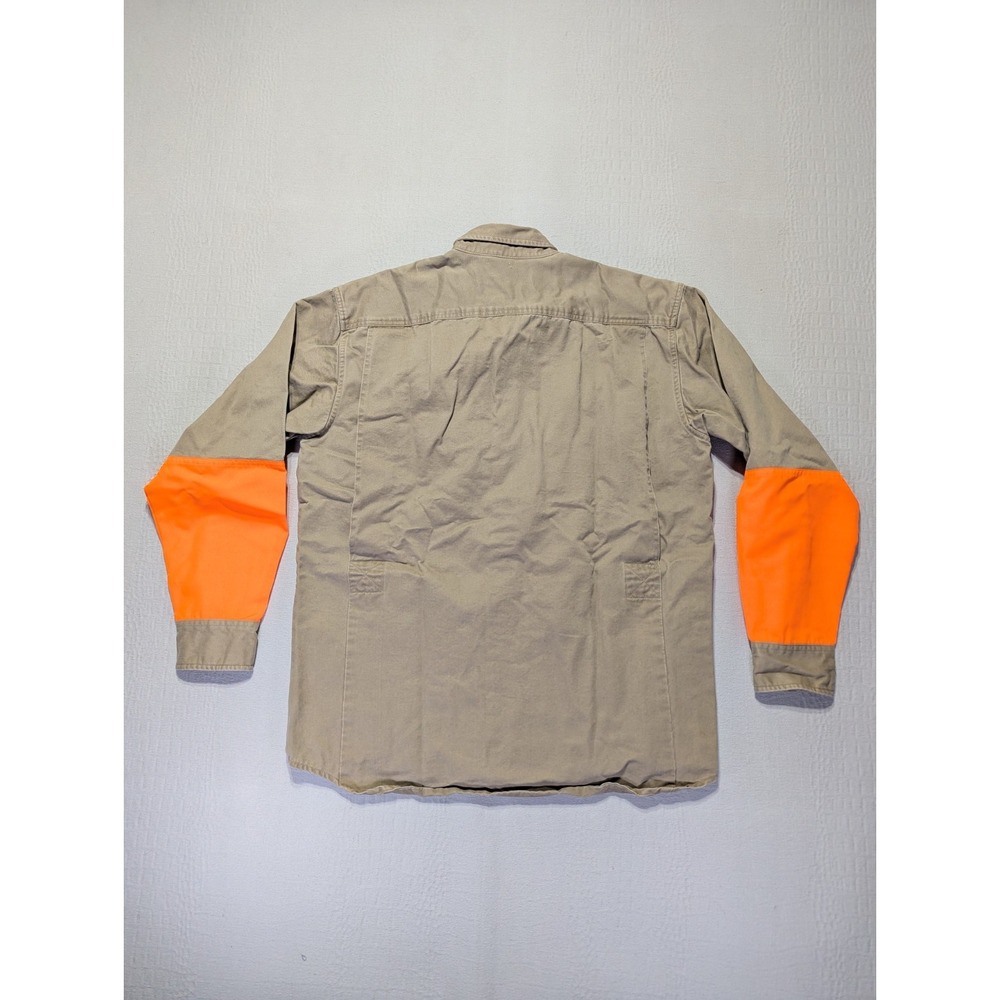 RedHead Upland Hunting Shirt Mens M Blaze Orange Bird Hunting Cotton Button Up - Picture 2 of 14